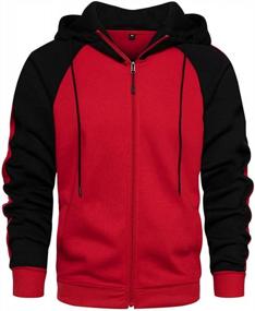 img 4 attached to Stay Stylish And Comfy With Men'S Long Sleeve Running Hoodie Sweatshirt