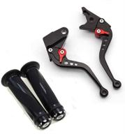 🏍️ krace motorcycle clutch brake levers set for nc700 s/x 2012-2013 cb599/cb600 hornet 1998-2006 cbr 600 f2,f3,f4,f4i cbr900rr 1993-1999 vtx1300 2003-2008 with 7/8" 22mm rubber handlebar hand grips логотип