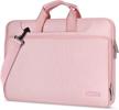 ultimate protection for macbook pro 16 & 15: mosiso 360 shoulder bag with matching sleeve in gorgeous pink logo