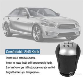 img 3 attached to 🚗 Premium 5 Speed MT Gear Stick Shift Knob for Ford Mustang, Focus, Mondeo MK3, S-MAX, C-MAX, Galaxy, Fiesta MK6, Transit – Car Shift Knob Head Lever Shifter