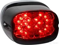 enhance safety with nthreeauto smoked led brake tail light: integrated rear turn signals, license plate lights for harley sportster dyna electra glide street glide road king – low profile taillights логотип