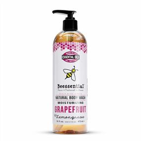 img 2 attached to Grapefruit Body Wash | Sulfate-Free Shower Gel With Essential Oils For Men & Women | 16 Oz Beessential Natural