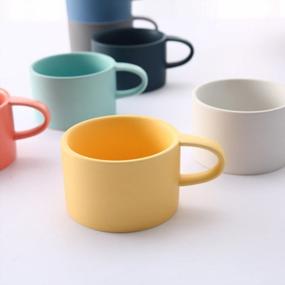 img 3 attached to 5-Piece Ceramic Coffee Mug Set - Perfect For Breakfast Tea Or Water - UUOUU Frosted Cup Design