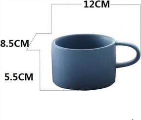 img 2 attached to 5-Piece Ceramic Coffee Mug Set - Perfect For Breakfast Tea Or Water - UUOUU Frosted Cup Design