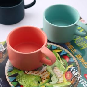 img 1 attached to 5-Piece Ceramic Coffee Mug Set - Perfect For Breakfast Tea Or Water - UUOUU Frosted Cup Design