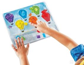 img 1 attached to 🧩 hand2mind Colors and Shapes Sensory Pad: Fine Motor Skills Toys for 3 Year Olds, Sensory Play Toys for Occupational Therapy, Calming Toys for Kids, Shape Sorting Toy for Calm Down Corner