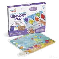 🧩 hand2mind colors and shapes sensory pad: fine motor skills toys for 3 year olds, sensory play toys for occupational therapy, calming toys for kids, shape sorting toy for calm down corner логотип