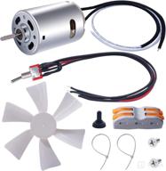 📦 6" white rv vent fan blade with 12v d-shaft rv vent motor, rv bathroom exhaust fan motor and toggle switch kit - includes 2 screws for rv roof ceiling bathroom exhaust upgrade (m-080-k-037-203-m) логотип