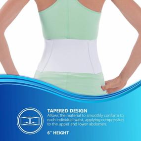 img 2 attached to Contoured Body-Specific Abdominal Binder Compression Wrap - Breathable Stomach Support Post Injury Or Surgery - 30-36 Inch.