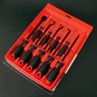 qisf 9-in-1 car hook & pick set: ultimate tool for automotive scraping, gasket removal & seal repair at home or garage. industrial grade craft, hobby & workshop tool! logo