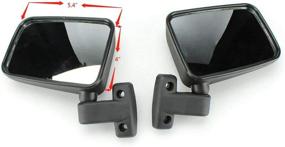 img 3 attached to 🔍 Chikia Hisun UTV OEM Side View Mirrors (Left/Right) - No Mounting Hardware | Compatible with Massimo, Axis, Coleman, Bennche, CFMOTO, Uforce, Zforce Models