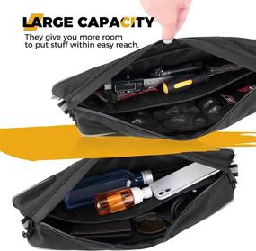 img 3 attached to 🛠️ Must-Have RZR Rear Corner Bag: kemimoto RZR Rear Bed Gear Tool Storage Bag for Polaris XP 1000, RZR Turbo