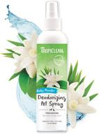 🐶 tropiclean deodorizing pet spray cologne: natural, long-lasting perfume for smelly dogs & cats – made in usa logo