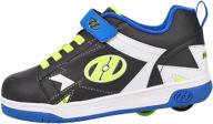 🔥 heelys little black green flame boys' shoes and sneakers: trendy footwear for stylish boys logo