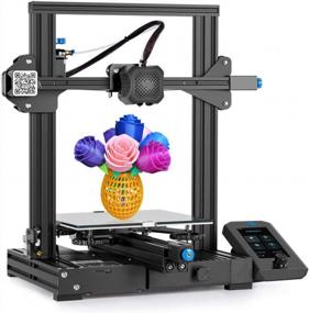 img 4 attached to Advanced 3D Printer With Silent Mainboard, Easy Filament Feed-In, Improved UI, XY-Axis Tensioner, Resume Printing, High Precision, And Stability - Creality Ender 3 V2 Upgrade, 220×220×250Mm Capacity