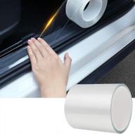 tylife 33ft car door edge guard protector trim anti-collision fits most cars (3.9in wide, transparent) logo