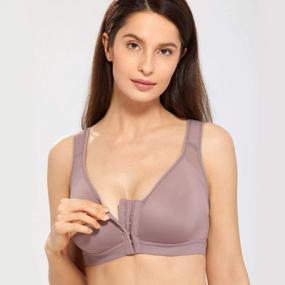 img 2 attached to Revolutionize Your Support And Posture With DELIMIRA Women'S Front Closure Wire-Free Bra