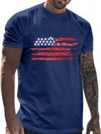 american flag patriotic t-shirt for men - usa stars tee with short sleeves, perfect for 4th of july celebrations and other occasions logo