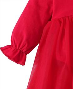 img 1 attached to Adorable Baby Girl Romper Dress With Tutu And Ruffle Sleeves - Perfect For Fall!