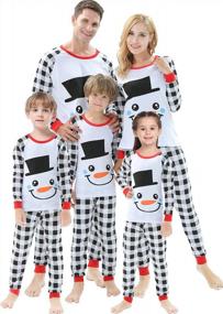 img 4 attached to Устройтесь поудобнее в это Рождество с пижамой Shelry'S Matching Family Deer Pajama — рождественской пижамой для женщин, мужчин и детей в клетчатой ​​пижаме!