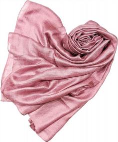 img 1 attached to Elevate Your Style With Shanlin'S Luxurious Solid Color Silk Scarves