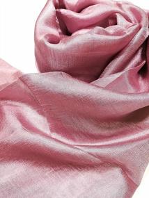 img 2 attached to Elevate Your Style With Shanlin'S Luxurious Solid Color Silk Scarves