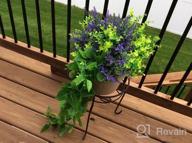 img 1 attached to Transform Your Garden With 24-Pack UV-Resistant Artificial Greenery By HATOKU review by Jackquell Cash