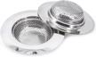 kitchen sink strainer stainless steel sink strainer with large wide rim 4.5" for mesh sink strainer, large (pack of 2) logo