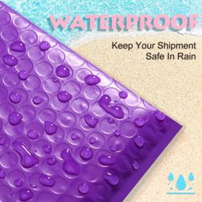 img 2 attached to UCGOU Bubble Mailers 9.5X14.5 Inch Purple 25 Pack: Waterproof Boutique Shipping Bags For Clothes