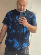 img 1 attached to Hipster Curve Shirt for Men - Tie Dyed 1803ZR - Trendy Clothing Option review by Dave Tapia