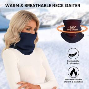img 2 attached to Солнцезащитный и ветрозащитный шарф с защитой шеи и лица для катания на лыжах, рыбалки, пеших прогулок и велоспорта