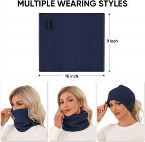 img 3 attached to Sun & Wind-Proof Neck Gaiter Face Cover Scarf For Skiing, Fishing, Hiking & Cycling