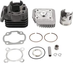 img 4 attached to 🏍️ NICECNC 50cc 2 Stroke Motorcycle Cylinder Kit for Yamaha Minarelli Chinese 1E40QMB 1PE40QMB Scooter ATV