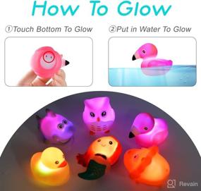 img 1 attached to 🛁 Light Up Bath Time Fun: FUNNISM 6 Pack Prefilled Easter Eggs with Flashing Bathtub Toys - Perfect for Kids, Toddlers, Easter Egg Hunts, Baskets, Parties!