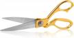 cutting-edge crafting: ezthings® professional 8" heavy duty gold scissors for leather arts logo