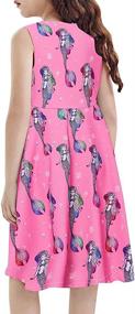 img 2 attached to Goodstoworld Dresses Sleeveless Hawaiian Sundresses Girls' Clothing : Dresses