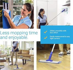 img 1 attached to 3Pack Cinch Mop Replacement Heads: Microfiber Mops for Efficient Floor Cleaning