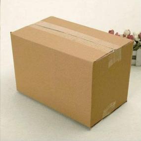 img 3 attached to Упаковка из 25 небольших гофрированных коробок из крафт-бумаги для перевозки, перевозки и отправки по почте - картонные почтовые ящики и упаковочные коробки размером 11X6X6 дюймов
