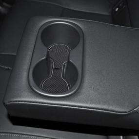 img 2 attached to Toyota Corolla Cross 2022+ Подстаканники Вкладыши Противопылевые накладки на дверные карманы Внутренние коврики 11 шт. (Серая отделка) Аксессуары для внедорожников