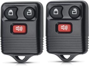 img 4 attached to 🔑 Keyless Entry Remote 2-Pack for Ford 1998-2016 F150 F250 F350 Escape Expedition Explorer Ranger Lincoln - CWTWB1U331 CWTWB1U345 (3 Button)