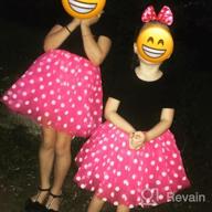 img 1 attached to Adorable Polka Dot Princess Dress With Tulle Skirt And Bow Headband For Baby Girls' Birthday Party! review by Amber Vue