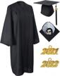 graduationservice matte gown cap unisex tassel logo