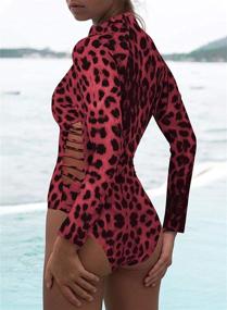 img 1 attached to 👙 Dokotoo Women's Swimwear: One Piece Monokini Swimsuits for Women - Clothing and Cover Ups