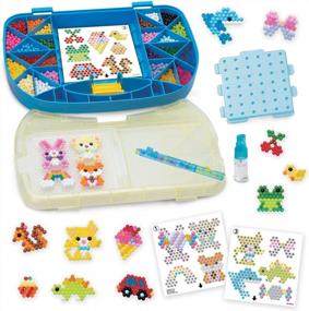 img 3 attached to Aquabeads Beginner Arts & Crafts Bead Kit For Kids - 900+ Pieces Carry Case Set