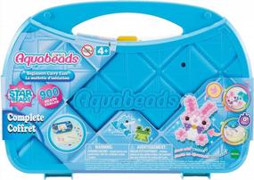 img 4 attached to Aquabeads Beginner Arts & Crafts Bead Kit For Kids - 900+ Pieces Carry Case Set