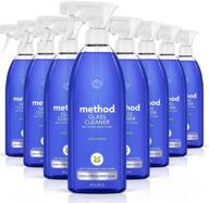 🌿 mint scented method glass cleaner spray - ammonia free, plant-based solution, ideal for indoor and outdoor glass surfaces - 828 ml spray bottles, 28 fl oz (pack of 8) логотип