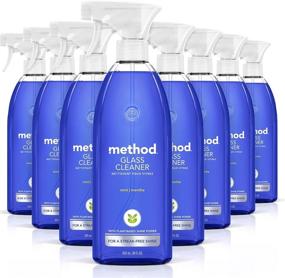 img 4 attached to 🌿 Mint Scented Method Glass Cleaner Spray - Ammonia Free, Plant-Based Solution, Ideal for Indoor and Outdoor Glass Surfaces - 828 ml Spray Bottles, 28 Fl Oz (Pack of 8)