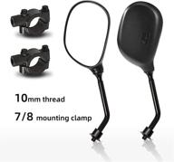 trkimal universal adjustable atv motorcycle 360 degrees ball-type side rearview 🛵 mirror with 7/8” handlebar mount for motorcycle, scooter, atv, dirt quad bike, etc. логотип