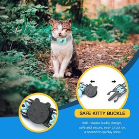 img 3 attached to Advanced Airtag Cat Collar with Safety Buckle and Breakaway Feature - Perfect for Both Female and Male Cats!