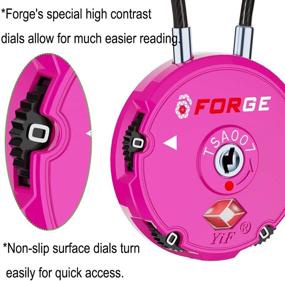img 1 attached to Forge Approved Accessories Combination Body Cable Travel Accessories : Luggage Locks